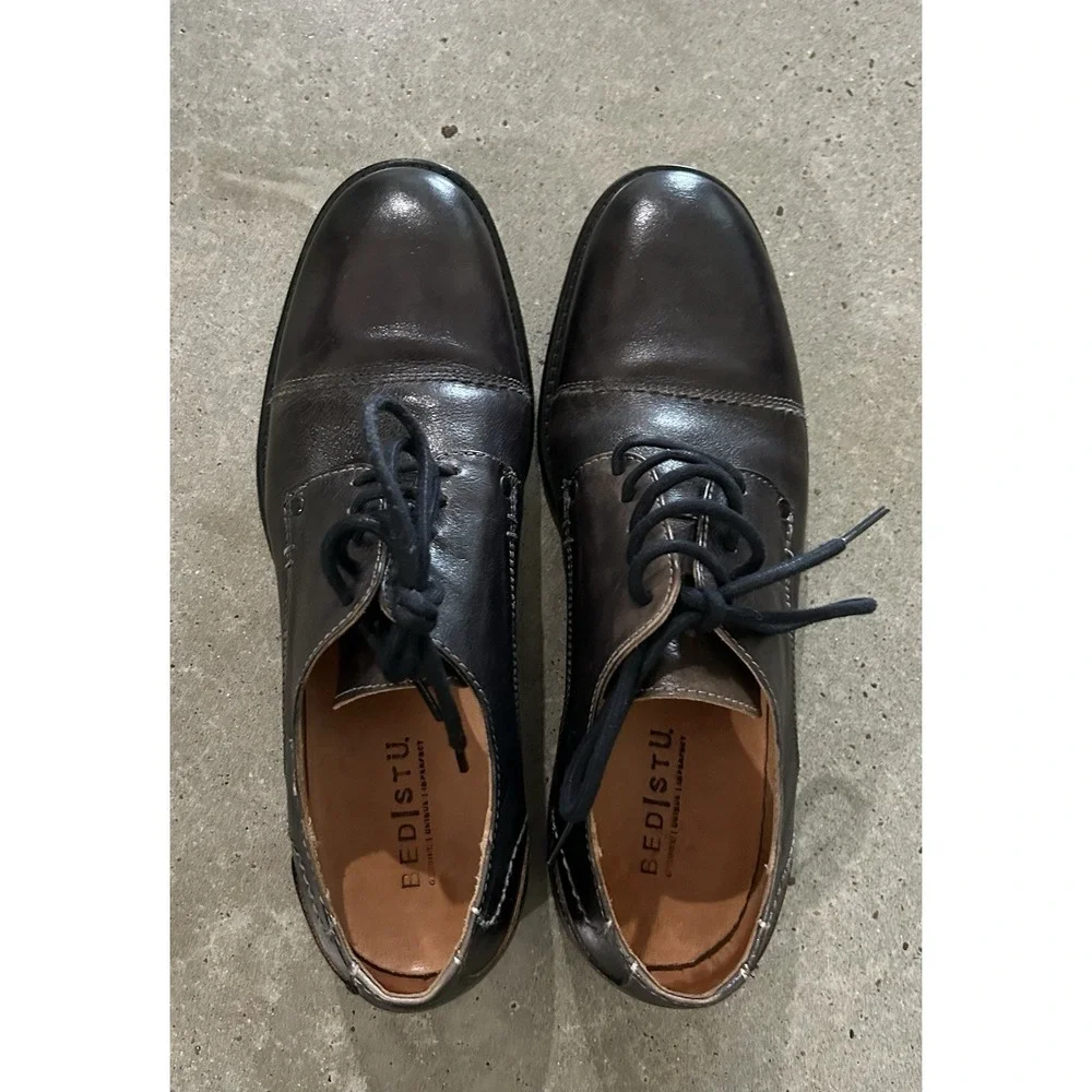 Bed Stu Genoa Derby Cap Toe Mens Leather‎ Lace Up Size 9.5